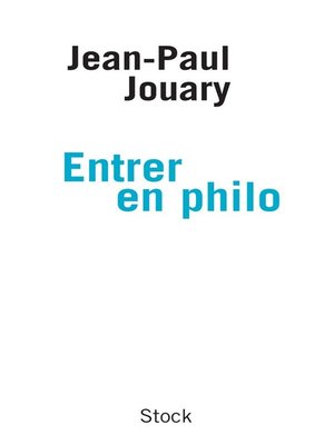 cover image of Entrer en philo